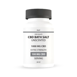 CBD BATH SALT - UNSCENTED - 20 OZ